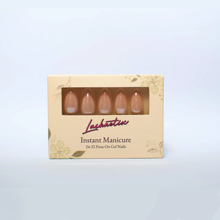 Rosé Mirage — Short Almond Pink Press-On Nails