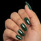 Emerald Forest — Short Oval Green Press-On Nails